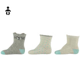 Pack 3 Pares Meias Algodão para Bebé Trendy