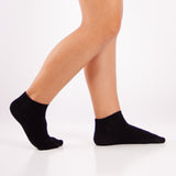 Pack 4 Pares Meias Curtas BAMBU Preto para criança
