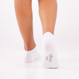 Pack 4 Pares Meias Curtas BAMBU Branco para criança