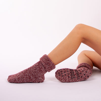 Meias em Lã Cardadas Antiderrapantes