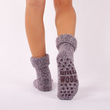 Meias em Lã Cardadas Antiderrapantes