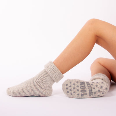 Meias em Lã Cardadas Antiderrapantes