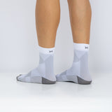 Pack 3 Pares Meias Desportivas de Compressão Cano Curto - Branco