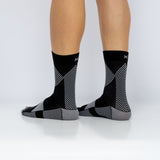 Pack 3 Pares Meias Desportivas de Compressão Cano Curto - Preto