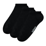 Pack 4 Pares Meias Curtas BAMBU Preto para criança