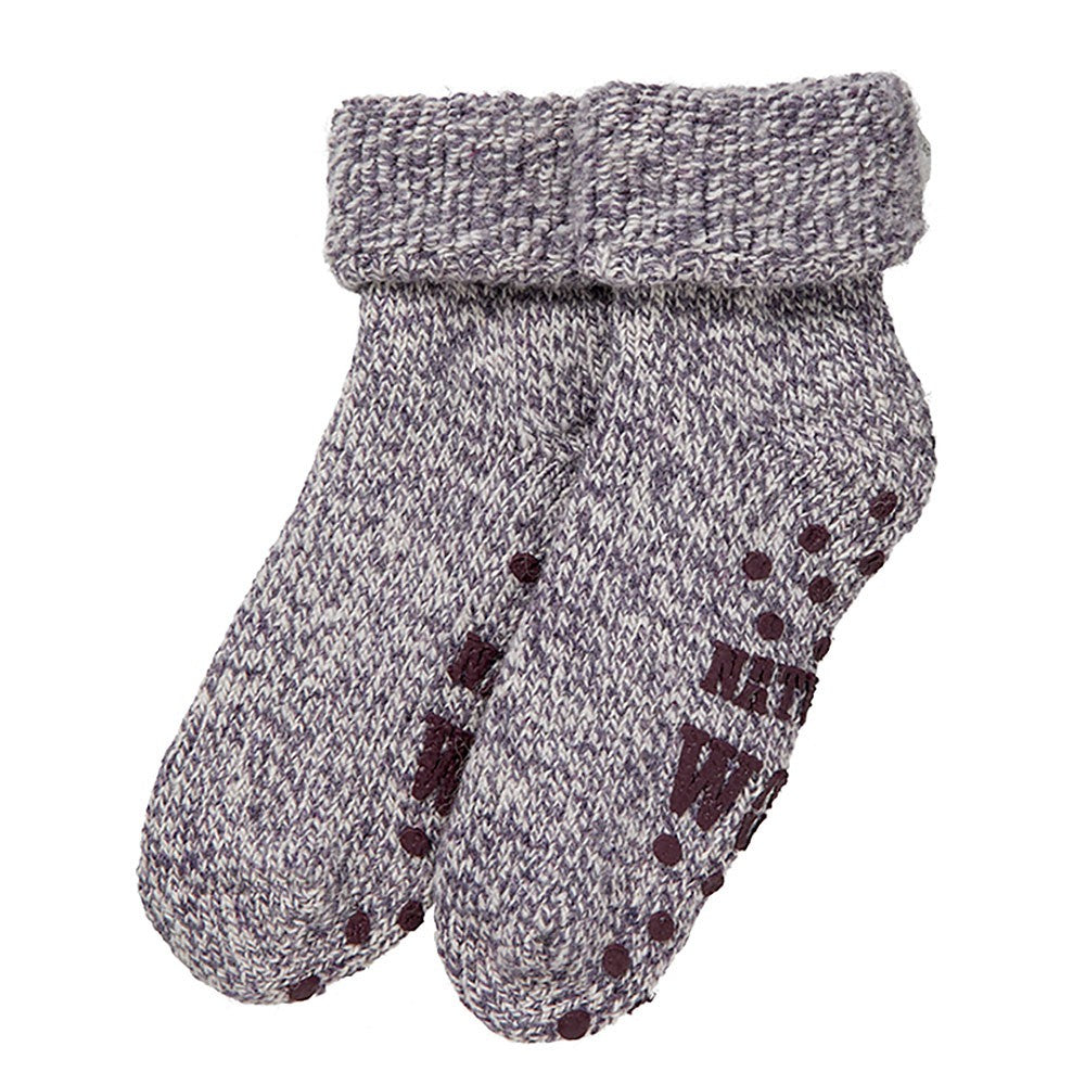 Meias em Lã Cardadas Antiderrapantes