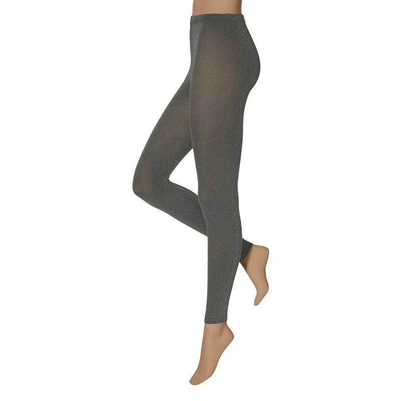Collants sem pé Lurex Silver 60 DEN