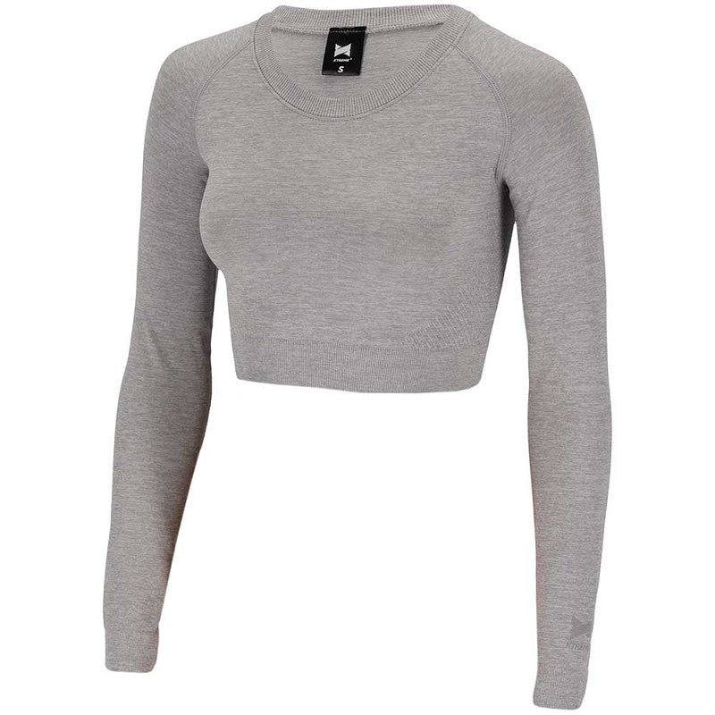Crop Top de Desporto com mangas comprimidas