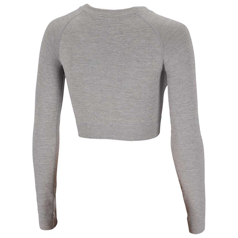 Crop Top de Desporto com mangas comprimidas
