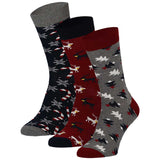 Caixa de Presente com 3 Pares de Meias Natal para Homem