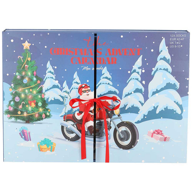Calendário Advento de Natal para Homem - Pai Natal (Pack 12 pares)