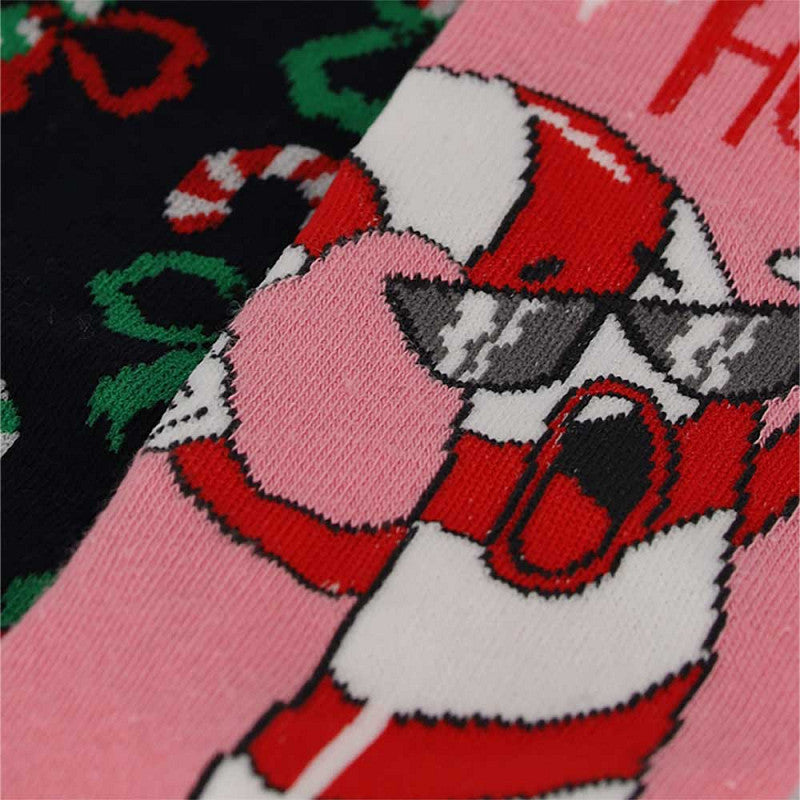 Pack de 2 Pares de Meias Divertidas de Natal para Mulher