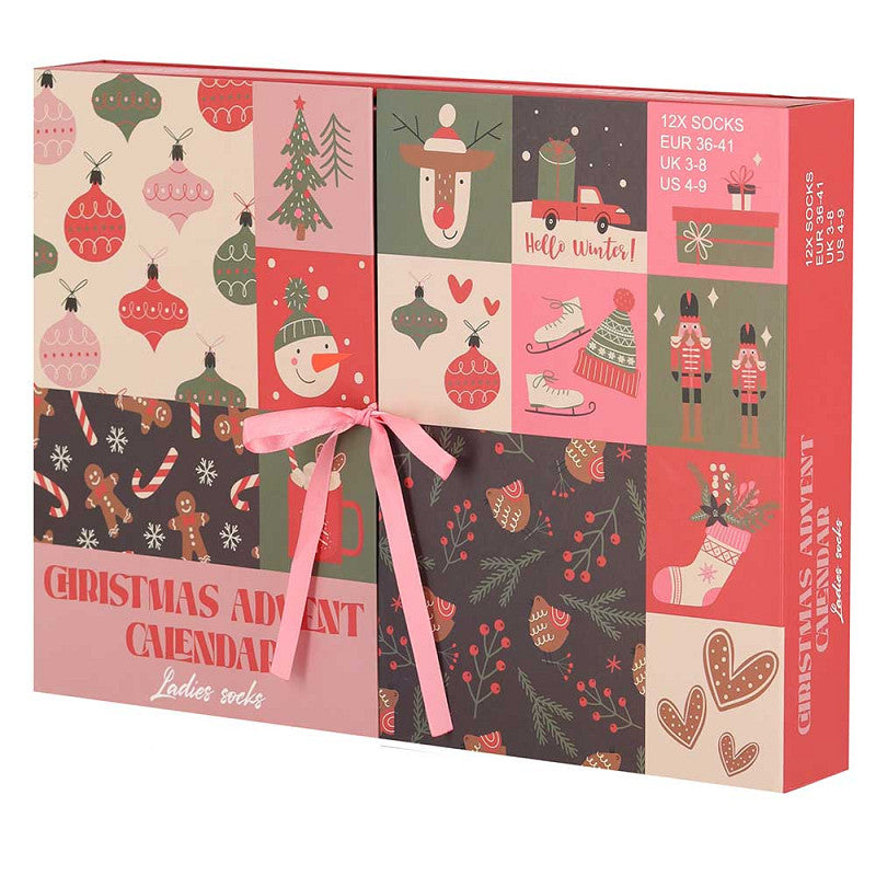Calendário Advento de Natal para Mulher - Natal Encantado (Pack 12 pares)
