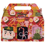 Caixa Presente com 3 Pares de Meias Antiderrapantes de Natal