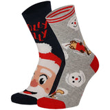Pack de 2 Pares de Meias Divertidas de Natal para Criança