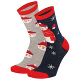Bola de Natal com 2 Pares de Meias para Criança - Boneco de Neve