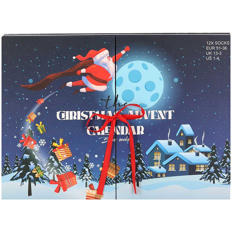 Calendário Advento de Natal para Crianças - Pai Natal (Pack 12 pares)