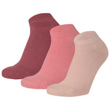 Meias Curtas “Silk Touch” ● Suavidade Extrema Bambu ● Pack 3 Pares ● Multi Rosa