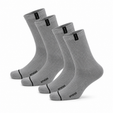 Meias “Elite Crew” • Conforto e Resistência • Algodão Superior • Pack 2 Pares • Cinza