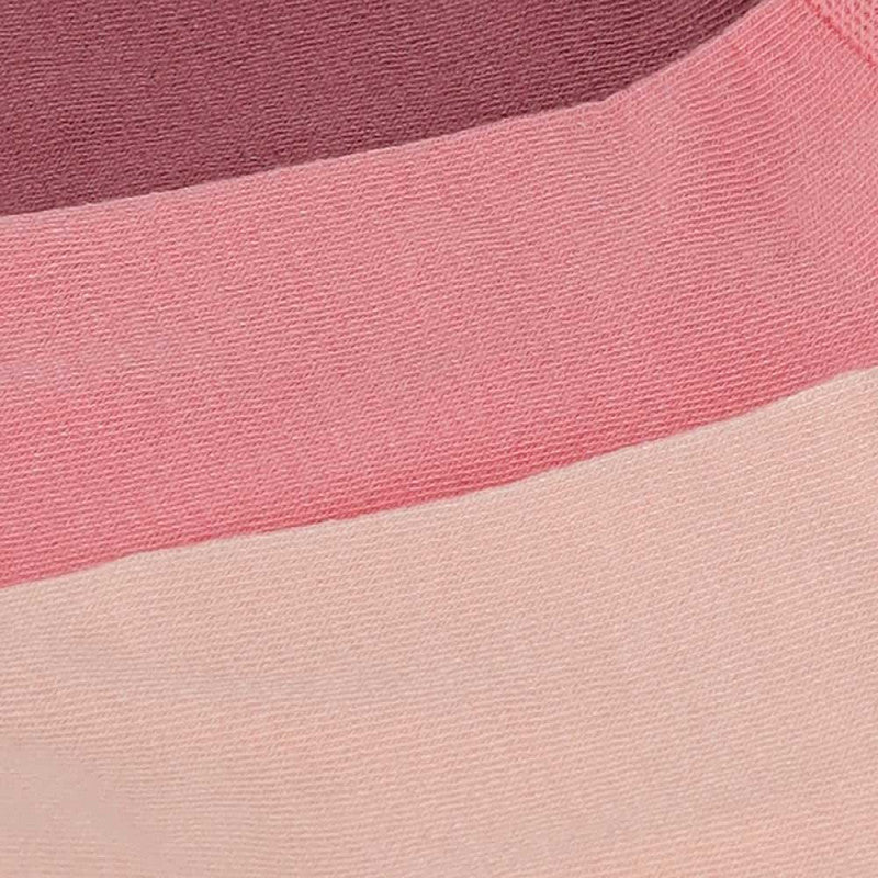 Meias Curtas “Silk Touch” ● Suavidade Extrema Bambu ● Pack 3 Pares ● Multi Rosa