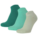 Meias Curtas “Silk Touch” ● Suavidade Extrema Bambu ● Pack 3 Pares ● Multi Menta