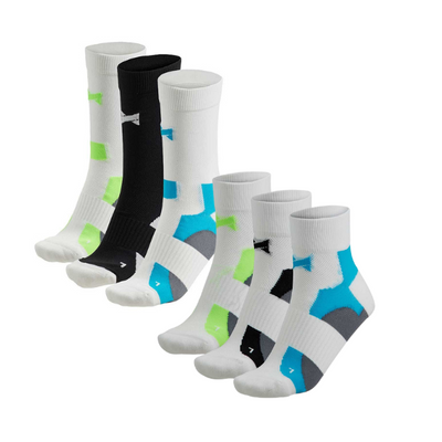 Multi-Pack 6 Pares Meias Ciclismo/BTT