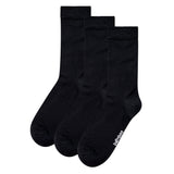 Meias em Bambu "Silk Touch" Suavidade Extrema • Pack 3 Pares • Preto