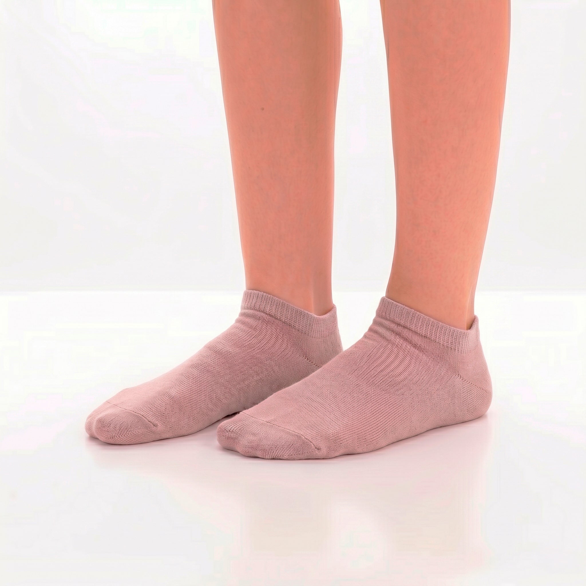 Meias Curtas “Silk Touch” ● Suavidade Extrema Bambu ● Pack 3 Pares ● Multi Rosa