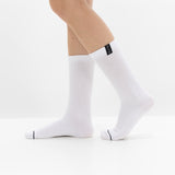 Meias “Elite Crew” • Conforto e Resistência • Algodão Superior • Pack 2 Pares • Branco