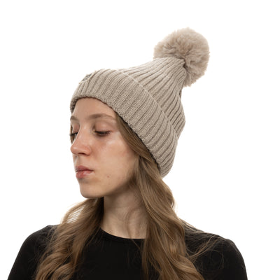 Gorro Térmico Heatkeeper Pompom - Bege
