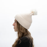Gorro Térmico Heatkeeper Pompom - Branco Pérola