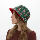 Chapéu Bucket de Natal Reversível