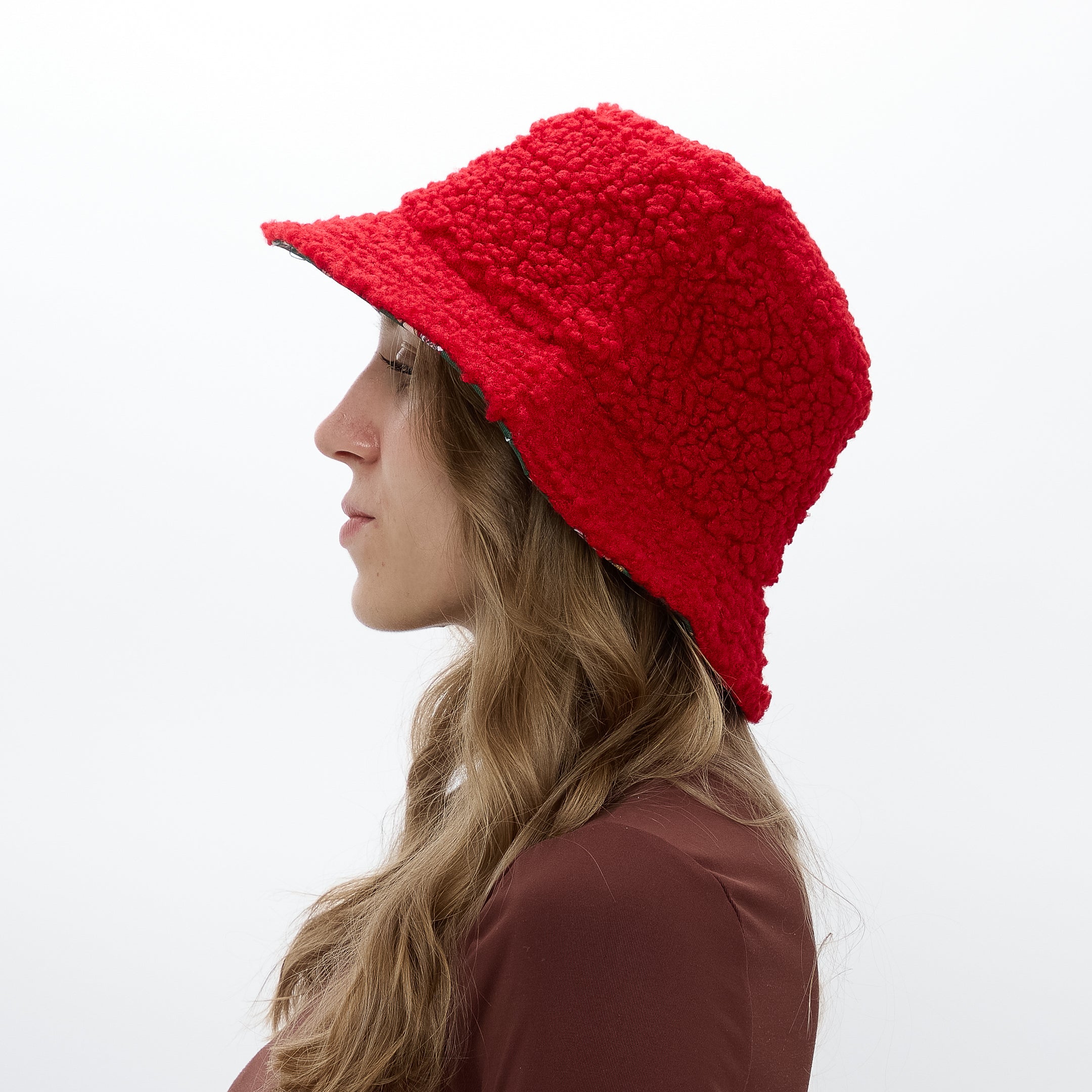 Chapéu Bucket de Natal Reversível