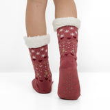 Meias Antiderrapantes e Quentinhas de Natal para Mulher - Pai Natal