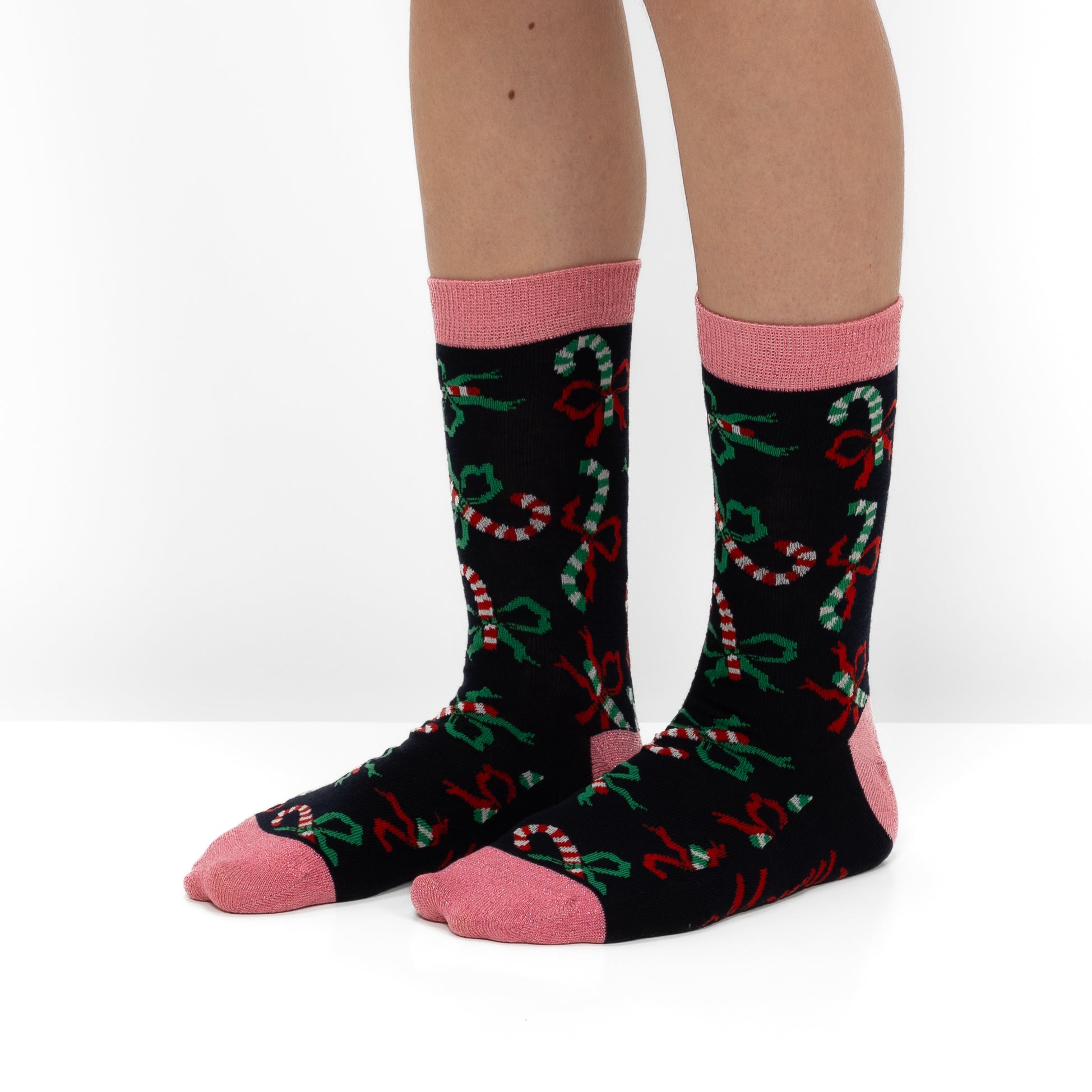 Pack de 2 Pares de Meias Divertidas de Natal para Mulher