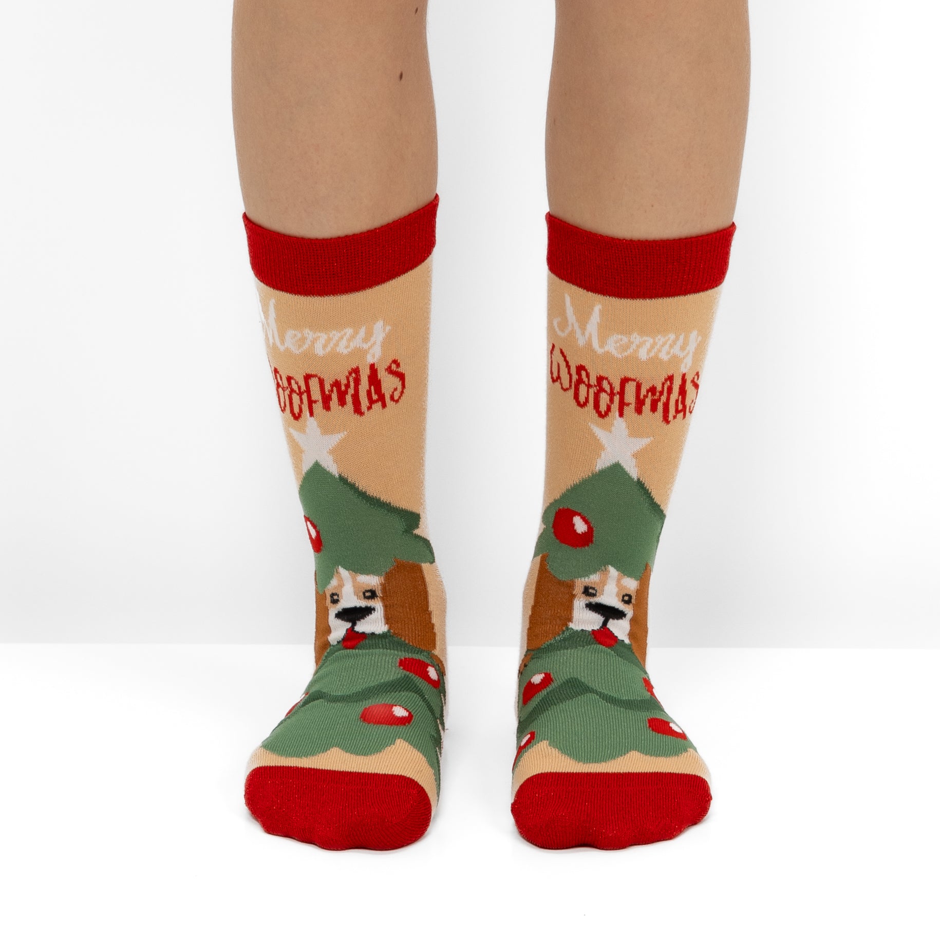 Pack de 2 Pares de Meias Divertidas de Natal para Mulher