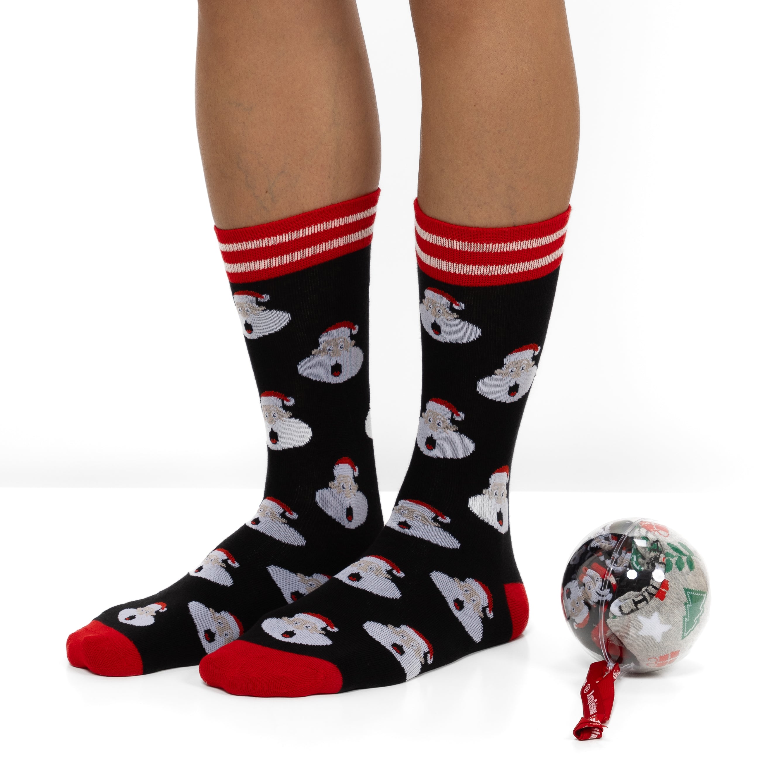 Bola de Natal com 2 Pares de Meias para Homem