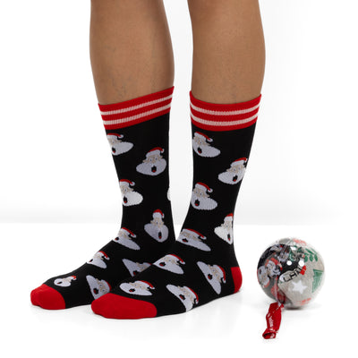 Bola de Natal com 2 Pares de Meias para Homem