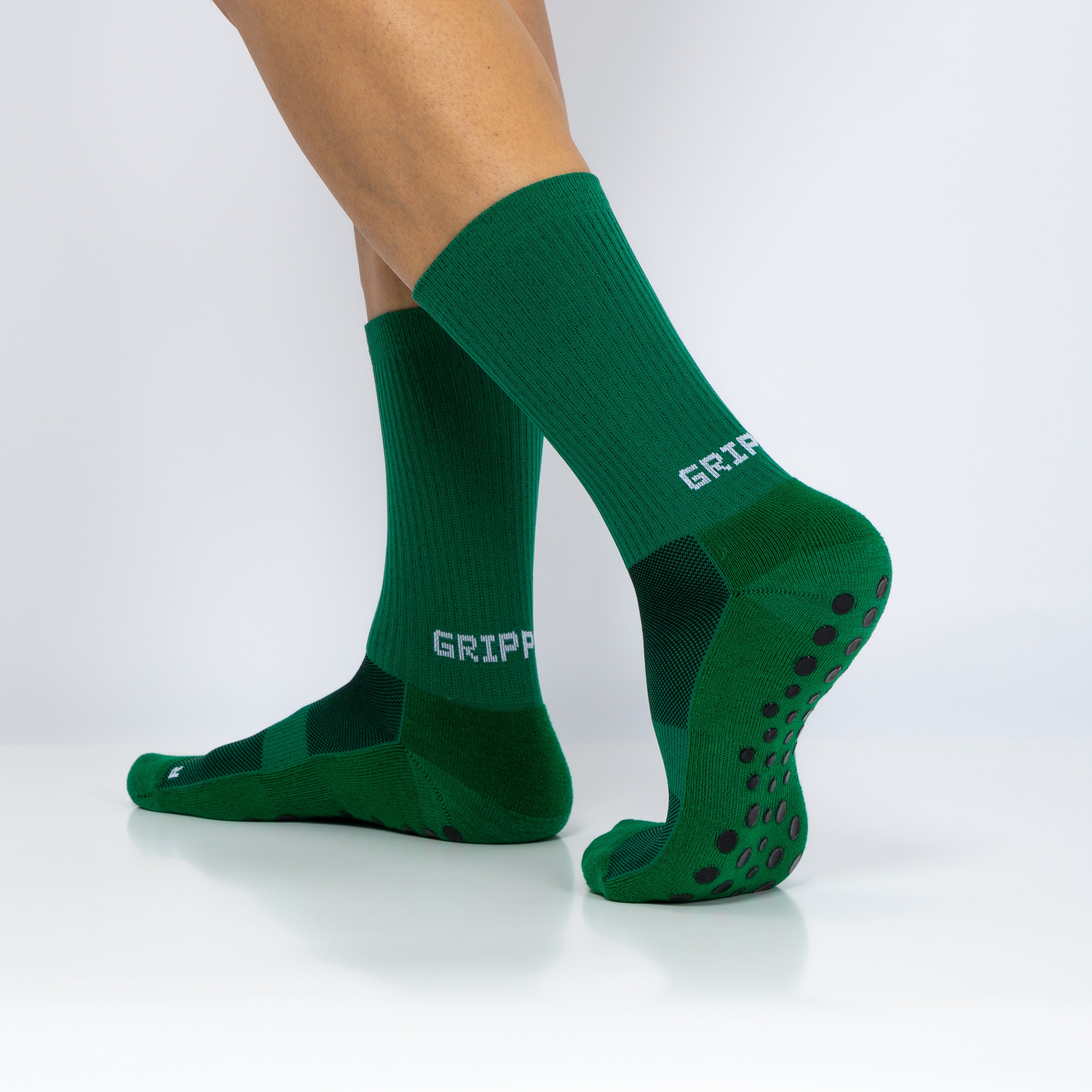 Meias Grip Pro • Antiderrapantes • Pack 2 Pares • Verde