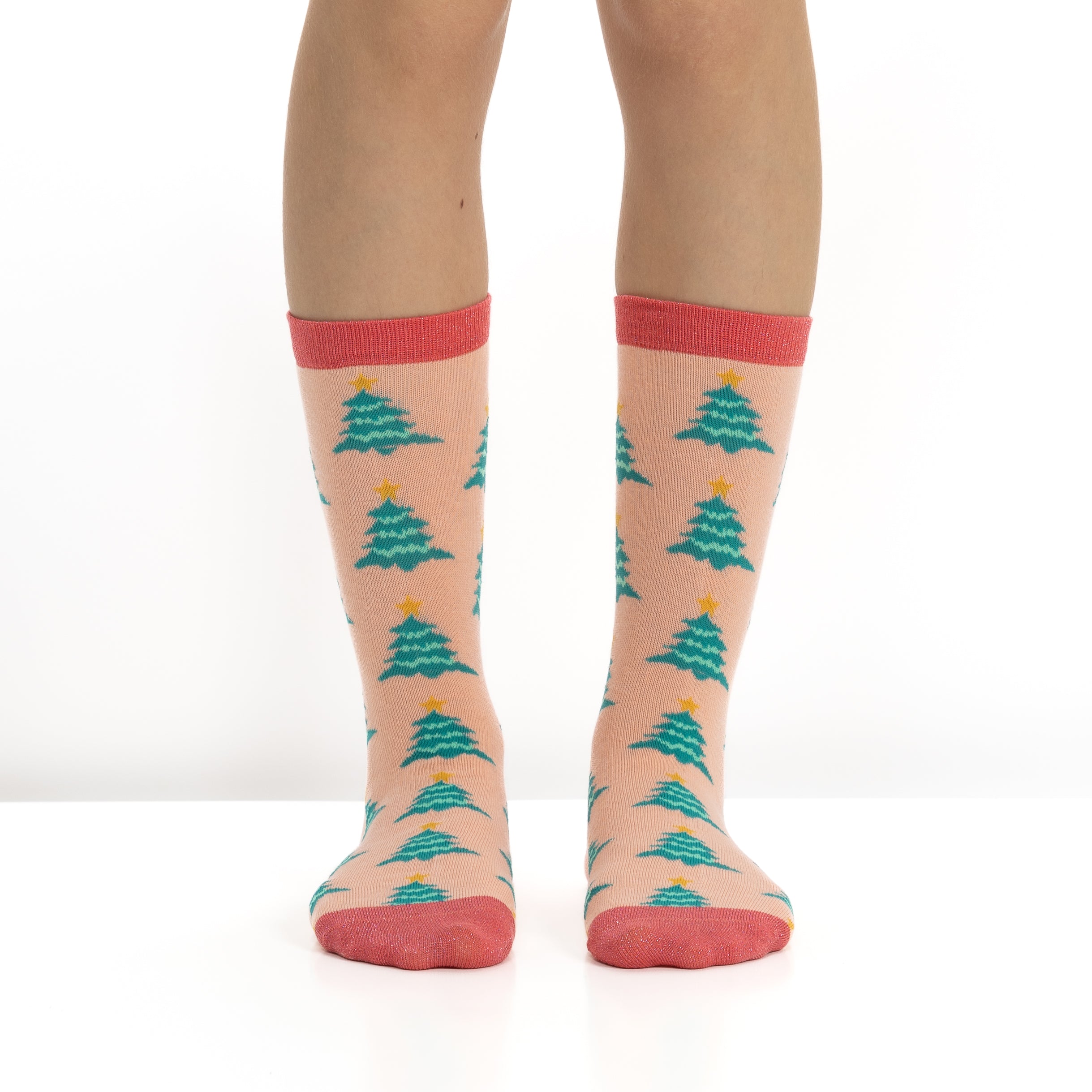 Bola de Natal com 2 Pares de Meias para Mulher