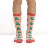 Bola de Natal com 2 Pares de Meias para Mulher