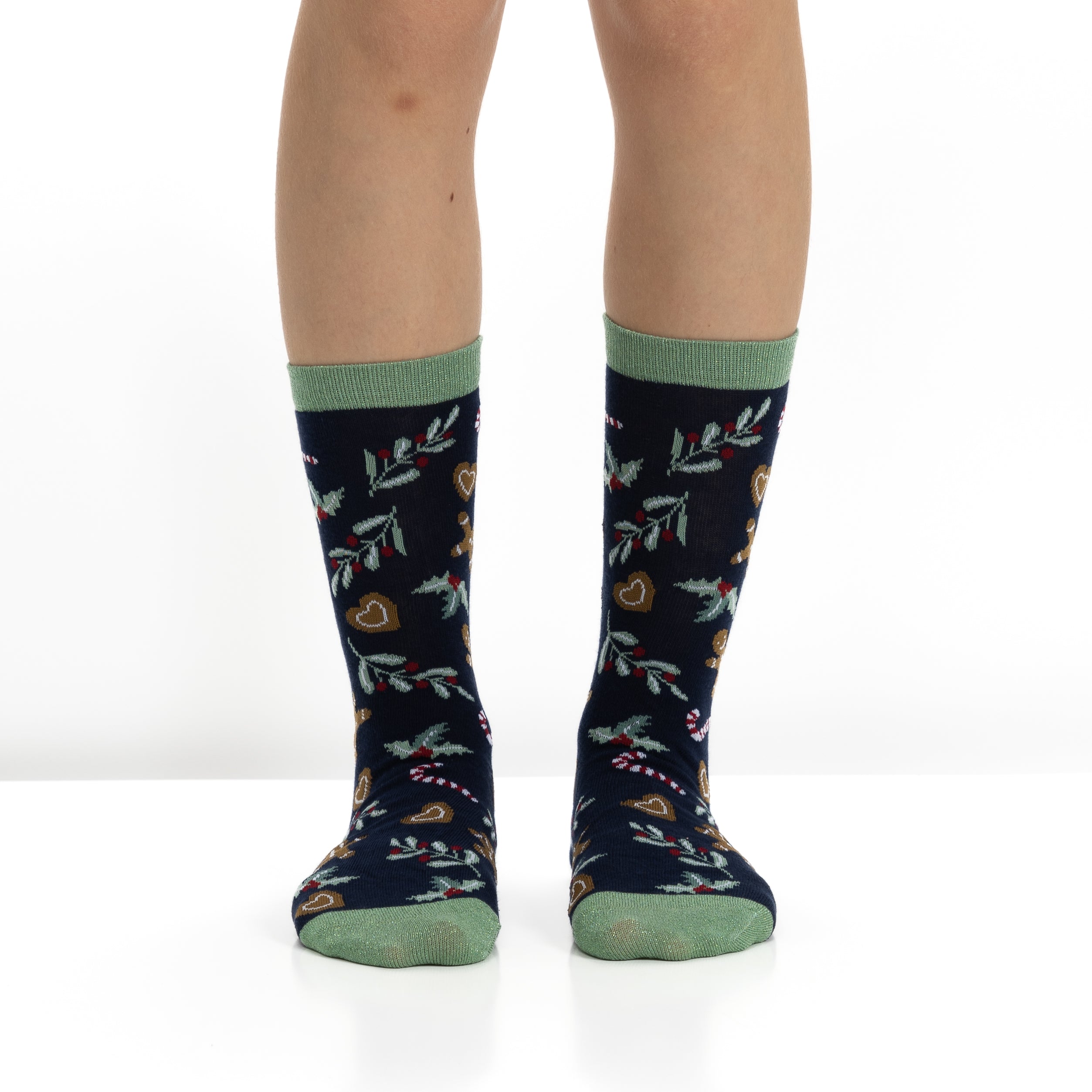 Bola de Natal com 2 Pares de Meias para Mulher