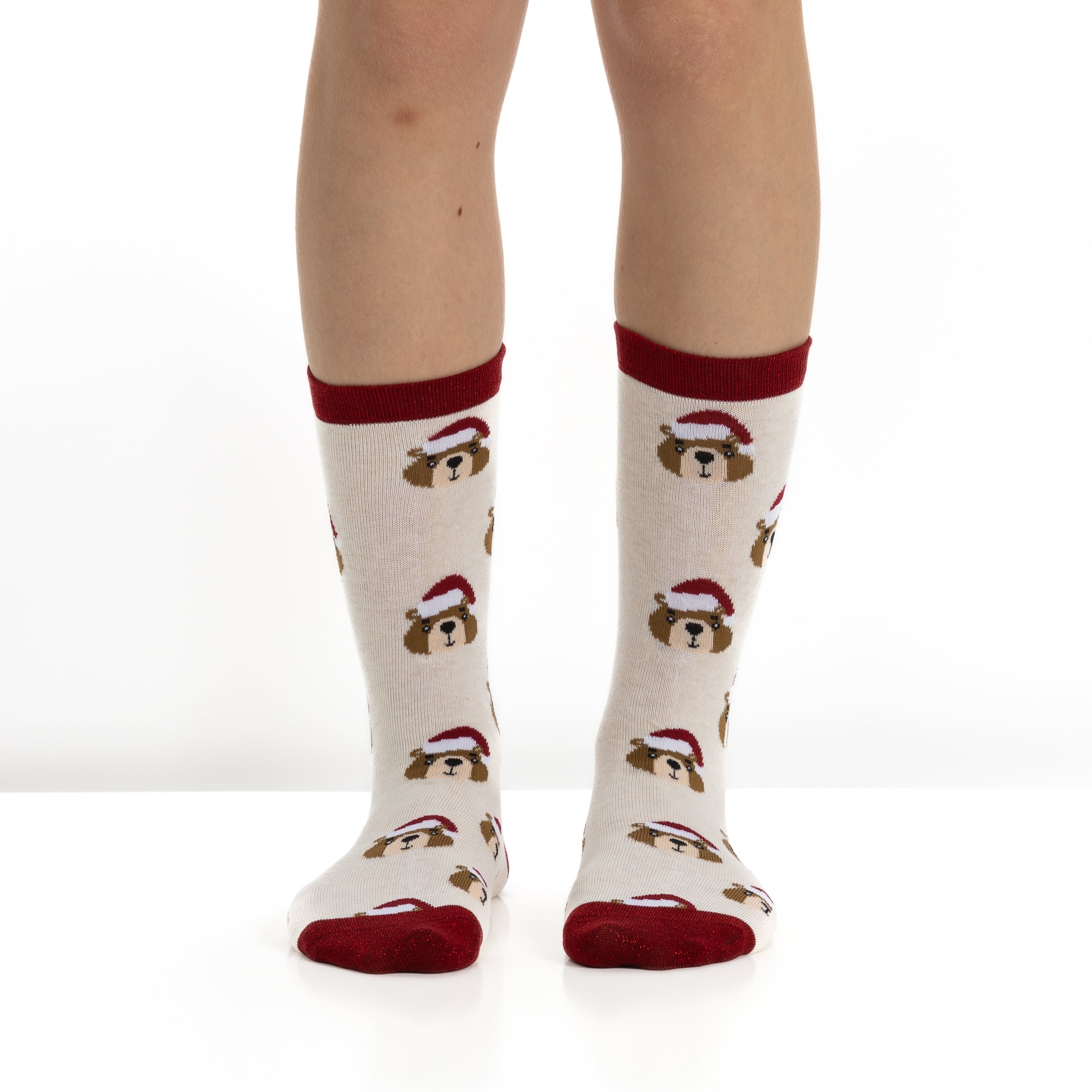 Bola de Natal com 2 Pares de Meias para Mulher