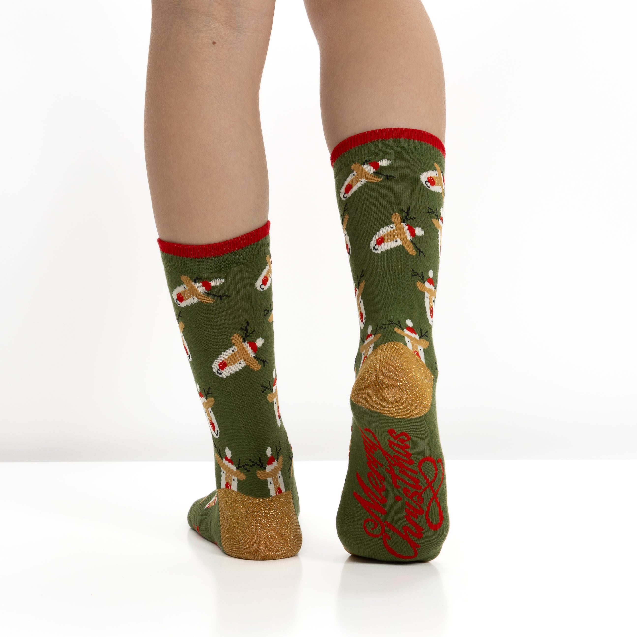 Bola de Natal com 2 Pares de Meias para Mulher