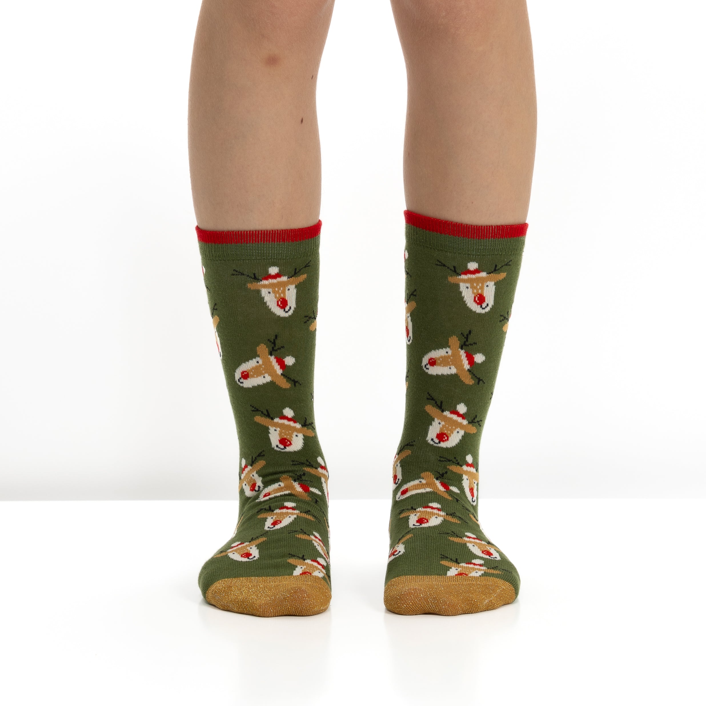 Bola de Natal com 2 Pares de Meias para Mulher