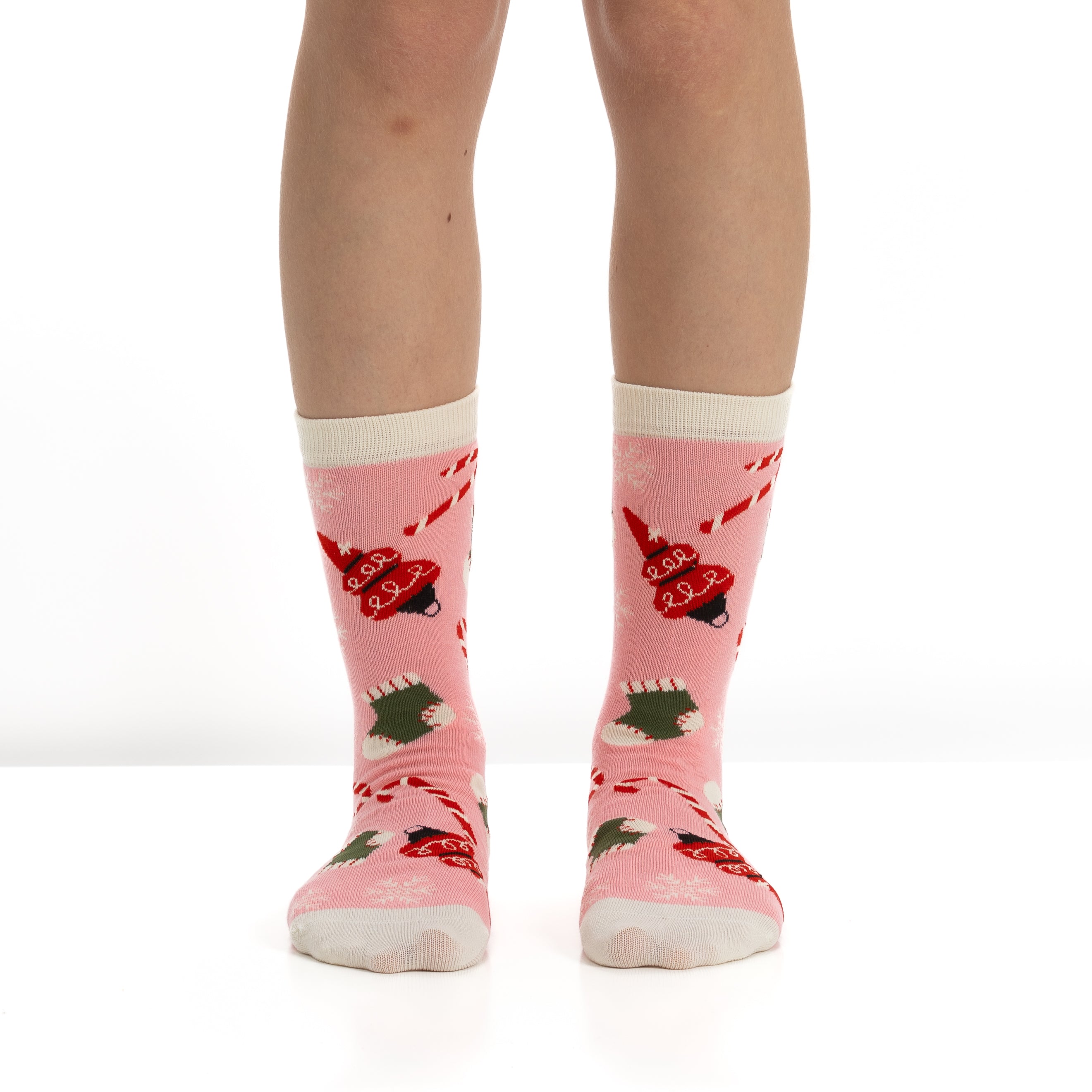 Bola de Natal com 2 Pares de Meias para Mulher