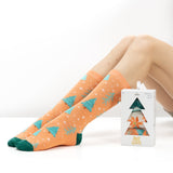 Caixa de Presente com 3 Pares de Meias Natal para Mulher