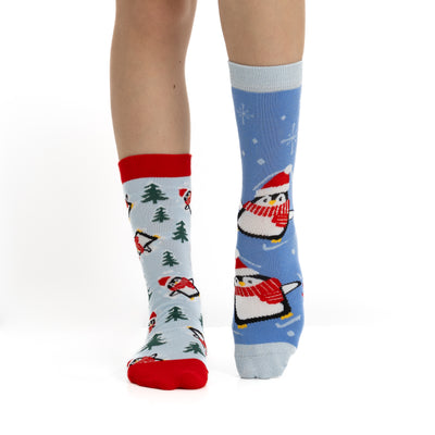 Pack de 2 Pares de Meias Divertidas de Natal para Mulher