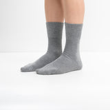 Meias “Silk Touch” • Para Diabéticos • Anti-Press • Bambu • Pack 3 • Cinza Médio
