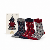 Caixa de Presente com 3 Pares de Meias Natal para Homem
